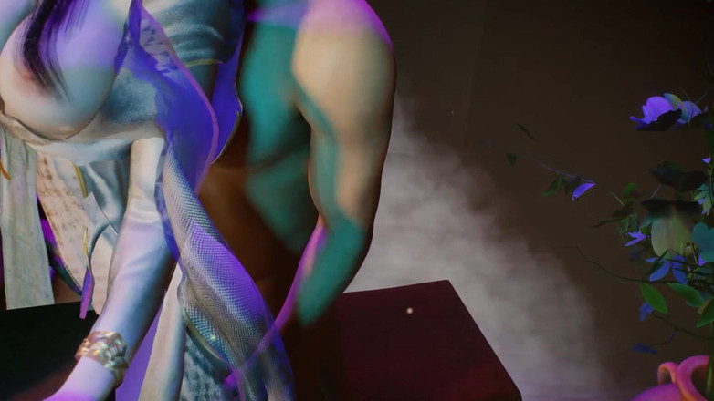 Why fuck so hard: 3D 巨乳脱衣舞娘挑逗大鸡巴操她湿润的阴户