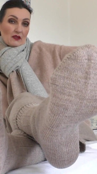 Intensive Smelly Sock Sniffing and Jerking off Your Cock in a Knitted Glove, JOI, POV