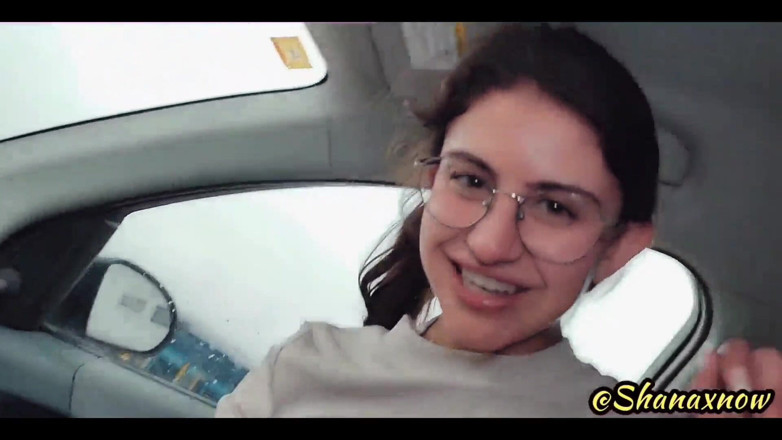 Shanaxnow: Shanaxnow идеальный автомобиль, минет в видео от первого лица, глубокая глотка, сперма в рот