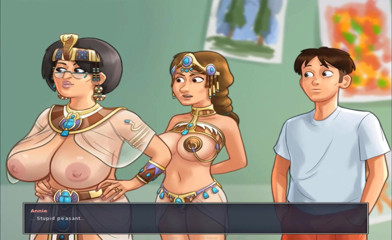 Hentai World: Saga letnia - rysowanie gorącej nastolatki Annie i milf pani Smith