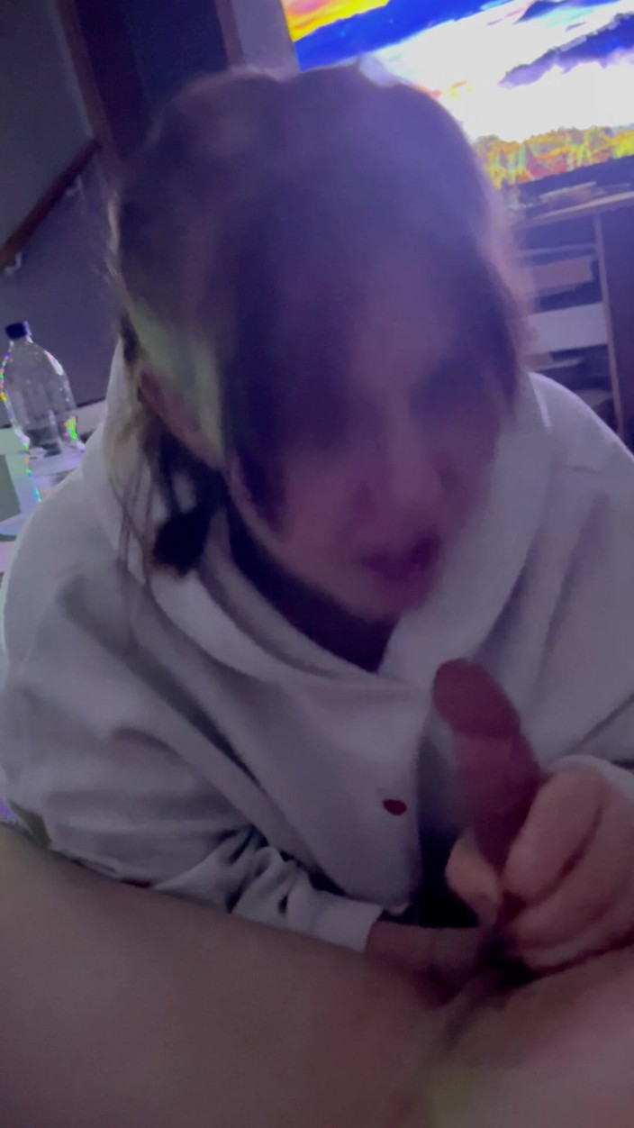 Couple18and38: 18 Year Old on Her Knees Blowjob