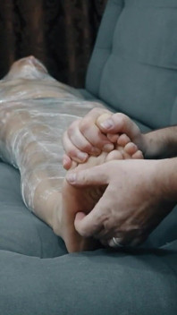 Mummification with Plastic Wrap, Tickling, Pain and Continuous Orgasms