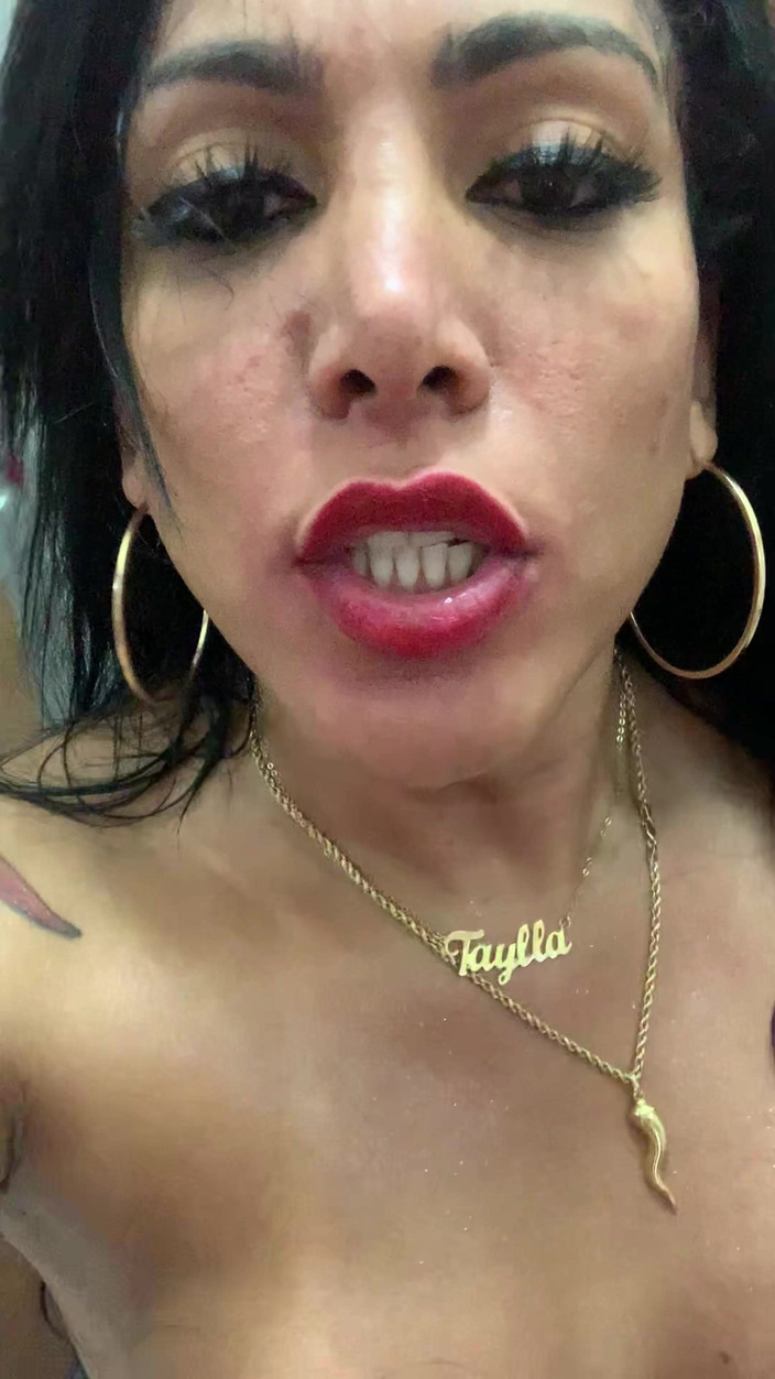 Aylla Gattina: Aylla Gattina Took Her Little Whore to the Bathroom and...