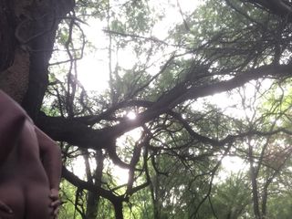 Couple2black: Wideo 236 Wanking my cock in The Forest