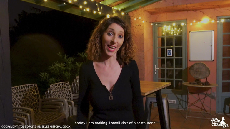 Misschaudexxx: Caught on the Kitchen Countertop in a Restaurant