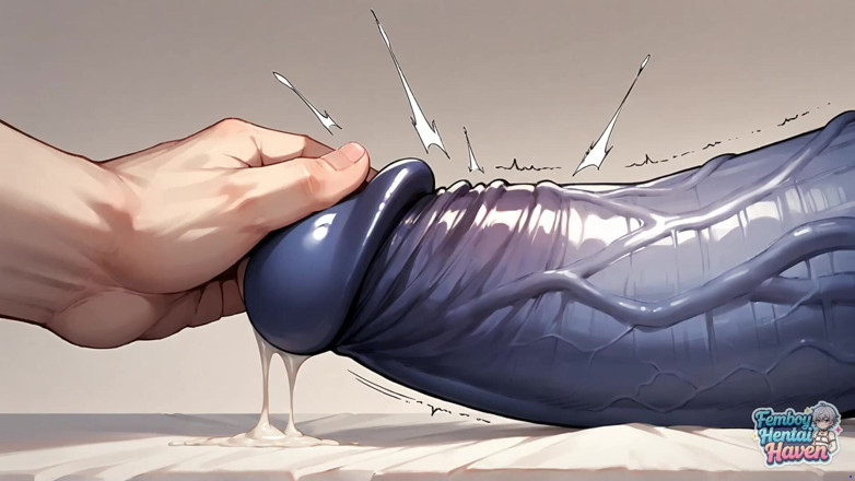 Femboy Hentai Haven: 빨간 머리 복장 도착 후 정액 떨어지는: 핫한 펨보이 곤조 포르노!