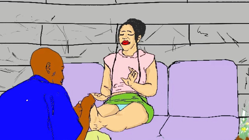 Ebony African Fucked by Random Street Pedicurist with Huge Cock (Ebonyhentai)