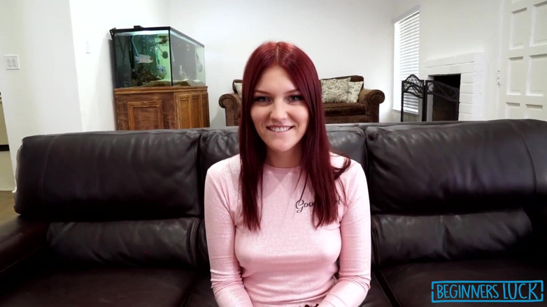 Beginners Luck Productions: Shy redhead is nervous before cock