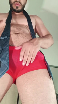 Let's Play- Sexy Latin Boy in Sexy Underwear Playing with His Cock and Tie