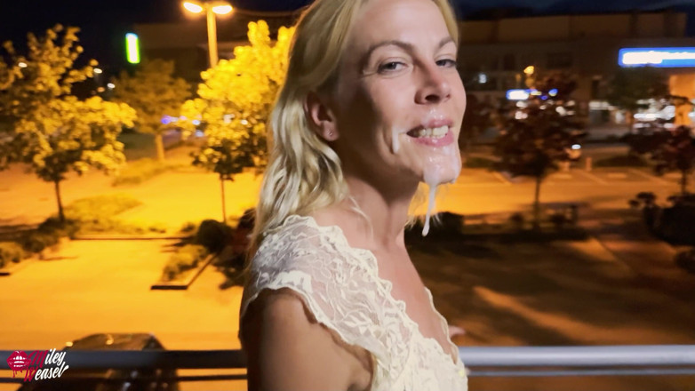 Miley Weasel: Crazy!! Blonde Babe Fucked in Public After Date!!