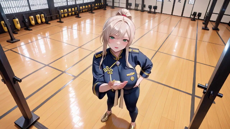 Tay Swift X: Blond samurai w Deep Blue Do-over! Klęka w japońskim korytarzu,...