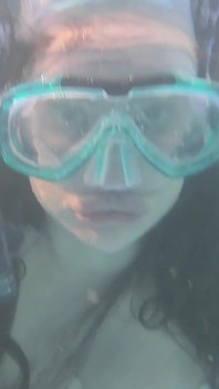 Holding Breath Underwater in Pool, Masturbation and Orgasm
