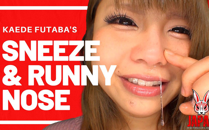 Japan Fetish Fusion: Kaede Futaba a pozorování nosu - Sneeze a Runny Nose
