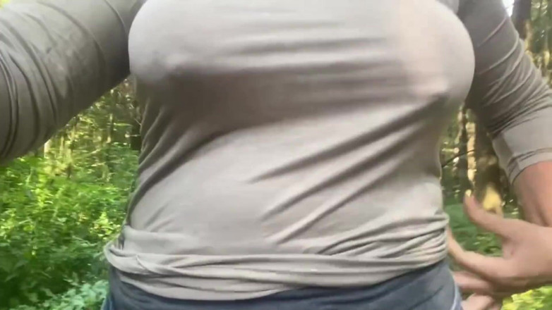 Mary Di: Walking in the city park, I pulled out my boobs....