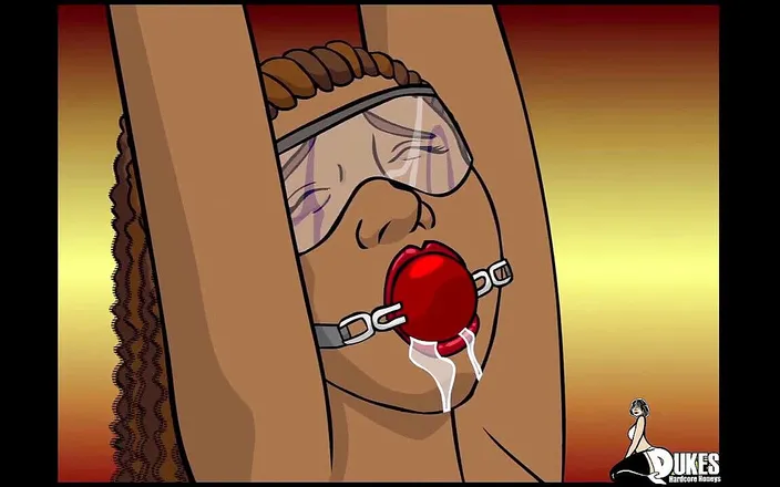 Dukes Hardcore Honeys: Big booty ebony superheroine captured by aliens