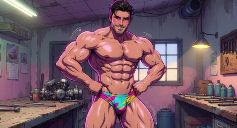 Erotic Man: アイ・マスキュラーメン メカニック・ガレージ