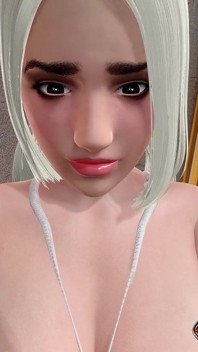 Sexy Blonde Elf Have a Christmass Gift for Me Fuck Her Pussy on a Bed 3D Animation