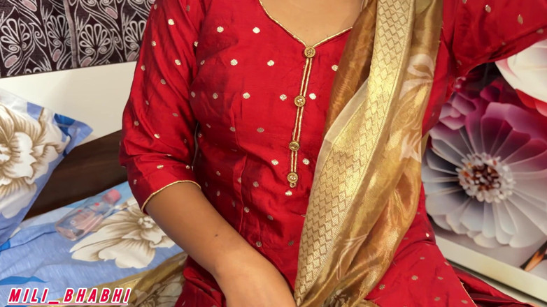 Mili bhabi: First-night Newly Married Indian Desi Muslim Couple Having Romantic Sex,...