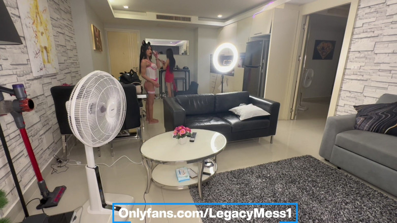 Legacy Mess: Behind the Scenes Sexy Petite Tight Ass Shemale Fucks and...