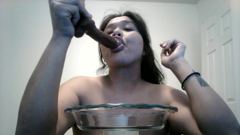 DeesDeepThroat: Dee spit bowl play