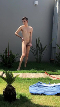 Stroking in the sun with henry