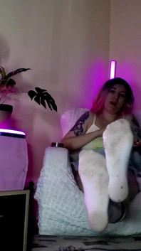 Lady Angela Dirty White Socks