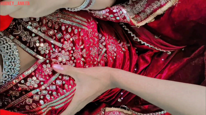 Horney_Ankita: Desi First Night Romantic Rough Sex, Beautiful Indian Village Wife...