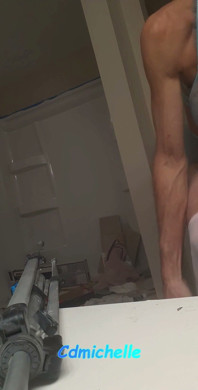 At Work Cdmichelle Wearing Sexy Blue Sissy Lingerie 1