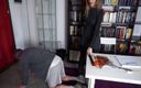 Lady Mesmeratrix Official: Femdom chick punishes her male slave in the office