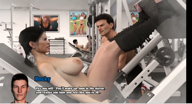 XXX Games Bunk: Area 69 - Gameplay - Roleplay - Wet Massage After Gym Workout - Pool Blowjob...