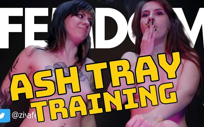 Ziva Fey: Ziva Fey And Larz - Femdom Ash Tray Training!