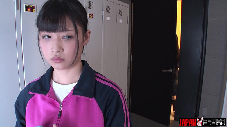 Japan Fetish Fusion: Tongue-first Reunion in the Locker Room: Mouth, Nipple, Pussy - Mihina...