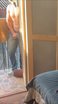 Mask Invades Tattooed Redhead: Rough Blowjob, Slap in the Face and Cum on the Face