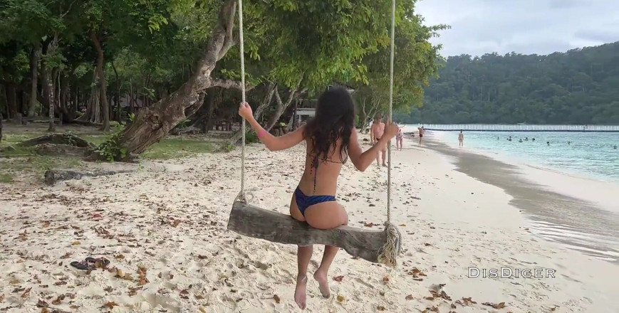 Dis Diger: Przygody na wyspie i gorący seks w pokoju hotelowym - wytryski...