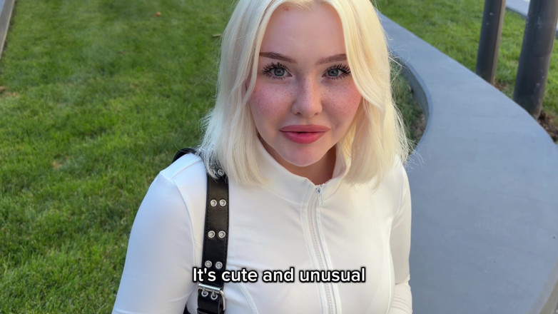Blondessa: A Stranger Met a Girl Without Words! Good Sex and...