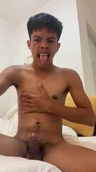 Filipino Twink Gets Hard, Jerking off to Explosive Cumshot