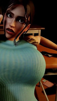 Klassische lara croft cowgirlritt | Tomb raider-parodie