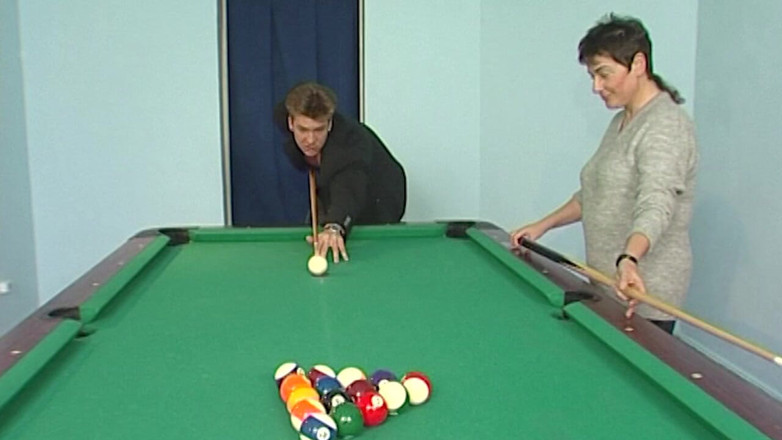 VintageXMovies: Pool Table Pounding Mature Slut Dripping Wet