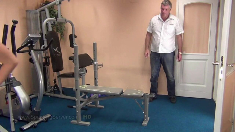 Spanking Server: Ally ass hole whipping in the gym