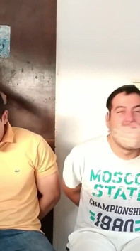 Stepdad and Stepson Tag-teamed for Gag Humiliation