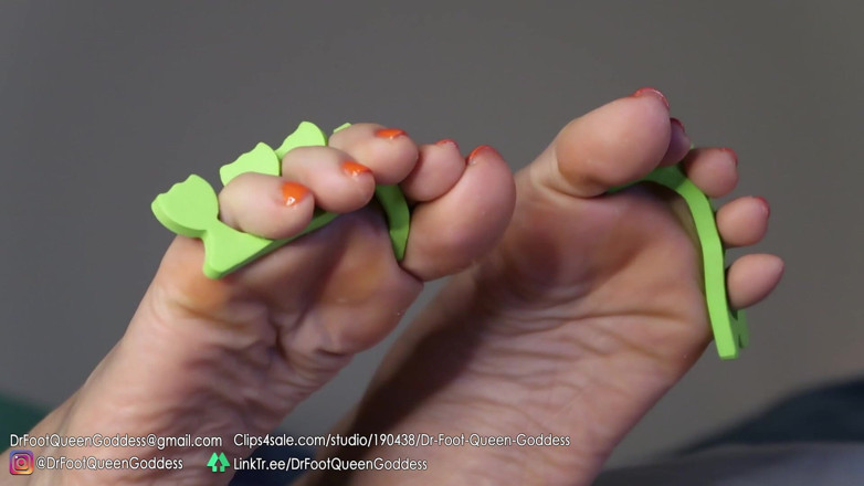 Dr. Foot Queen Goddess: Педі яйце педикюр (помаранчевий) частина 5