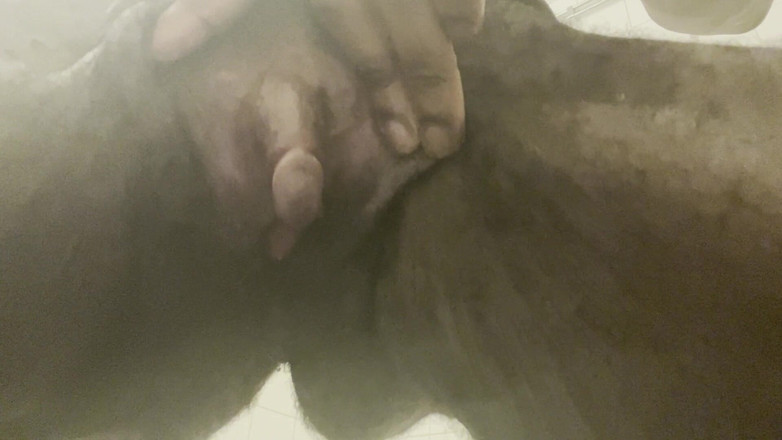 Ebony Amputee: Lábios abertos da buceta