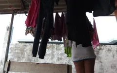 Show My Panty While Clean