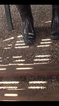 With Rubber Boots Outdoors