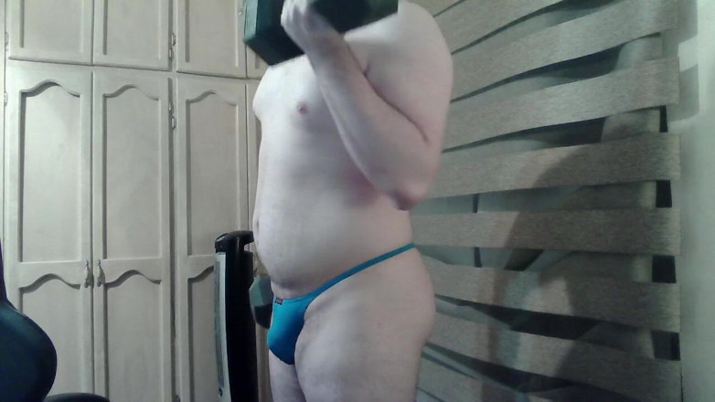 Himbo_Fox: Jock panas menunjukkan ototnya dan berbogel