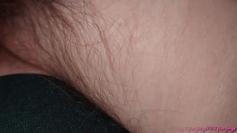 NylonjungeCarmen: Cumshot in Grandma`s Hairy Pussy, Creampie