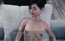 Porny Games: Sedução cibernética por 1thousand - sexo a três com uma virgem asiática...