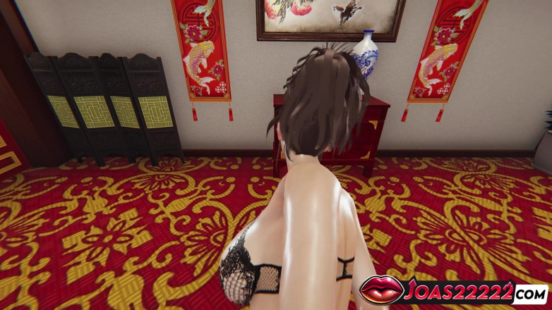 Joas22222: Stoking Fubuki mengangkat hentai 3D - Pose songsang, sudut pandangan pertama mubaligh...