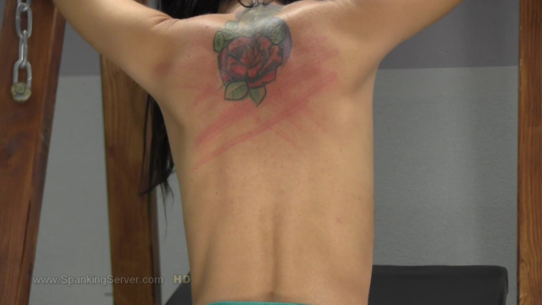 Spanking Server: Sissi bare back punishment