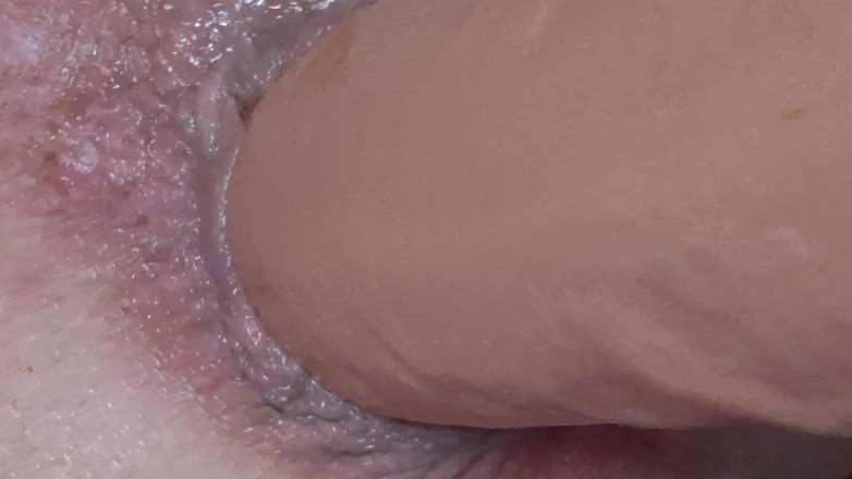 SavageHeater59: Aşırı yakın çekim dildo anal dölleme